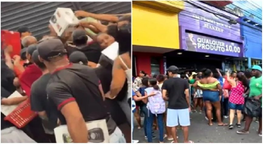 Inauguração de loja com eletrodomésticos a R$ 10 termina em confusão e spray de pimenta