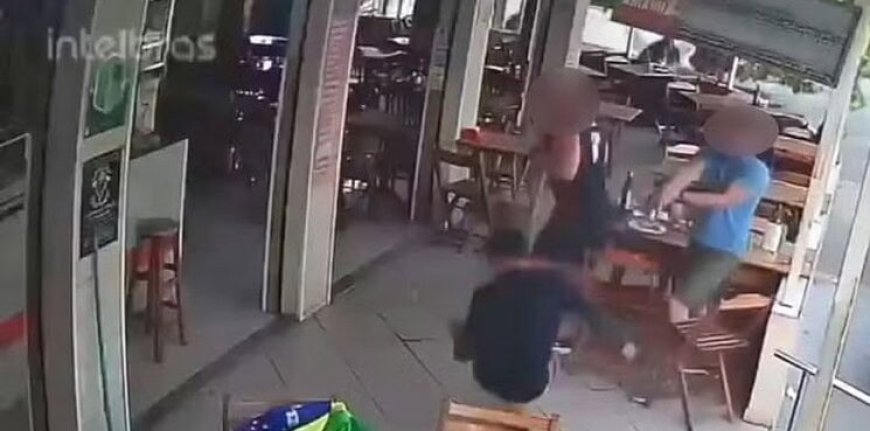 VÍDEO: Ladrão se dá mal e morre ao tentar assaltar policiais à paisana em restaurante