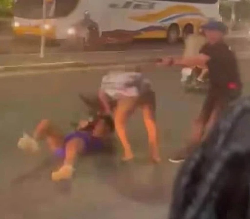 Vídeo: mulheres saem no tapa em frente ao Feiraguay e cena viraliza