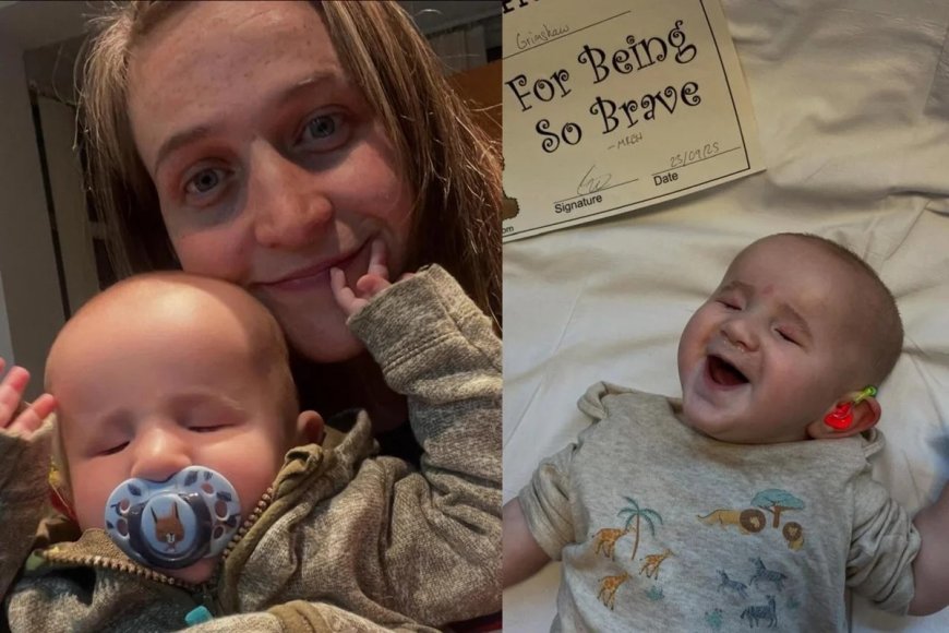 Mãe estranha que bebê nunca abre os olhos e descobre condição raríssima após o parto