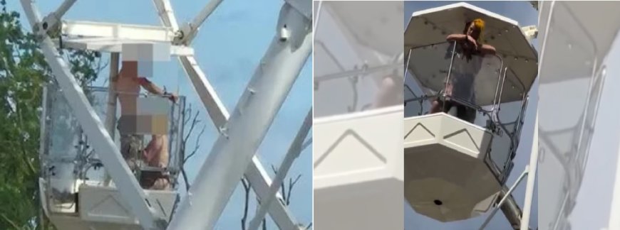 Casal é flagrado fazendo sexo em roda-gigante durante festival