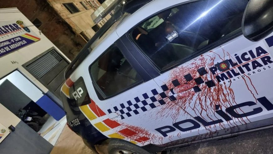 Suspeito de agredir mulher decepa mão de PM e é baleado em MT