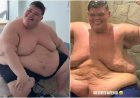De cueca, Gordão da XJ exibe transformação após perder 130 kg; veja antes e depois