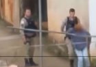 Flagrante: policial é filmado agredindo homem durante abordagem