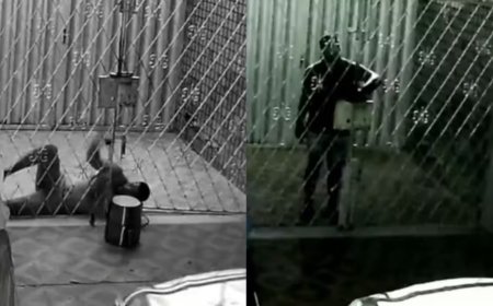 Homem pula muro para furtar residência, mas fica preso em portão e desiste do crime