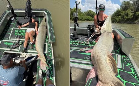 "Garota-Bagre" viraliza ao capturar peixes gigantes apenas com as mãos