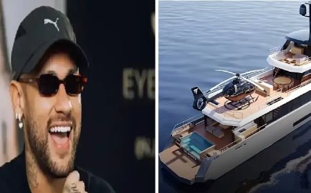 Neymar compra iate de R$ 120 milhões com heliponto e 6 suítes; veja fotos