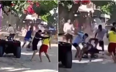 Homens partem para a briga em disputa por ponto de tráfico; vídeo viraliza