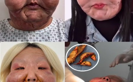 Médico mostra antes e depois de Juju do Pix após seis meses de cirurgia para retirada de óleo mineral; veja