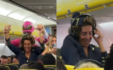 BALADA NAS ALTURAS: Noiva disfarçada de aeromoça transforma voo em festa, ignora alertas da tripulação e revolta a web