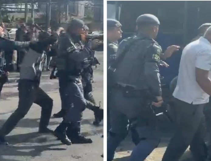 Vídeo mostra confronto entre caminhoneiros e policiais durante greve; veja o que aconteceu