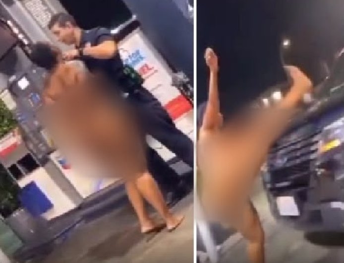 Mulher perde o controle durante abordagem policial e termina presa; veja o vídeo