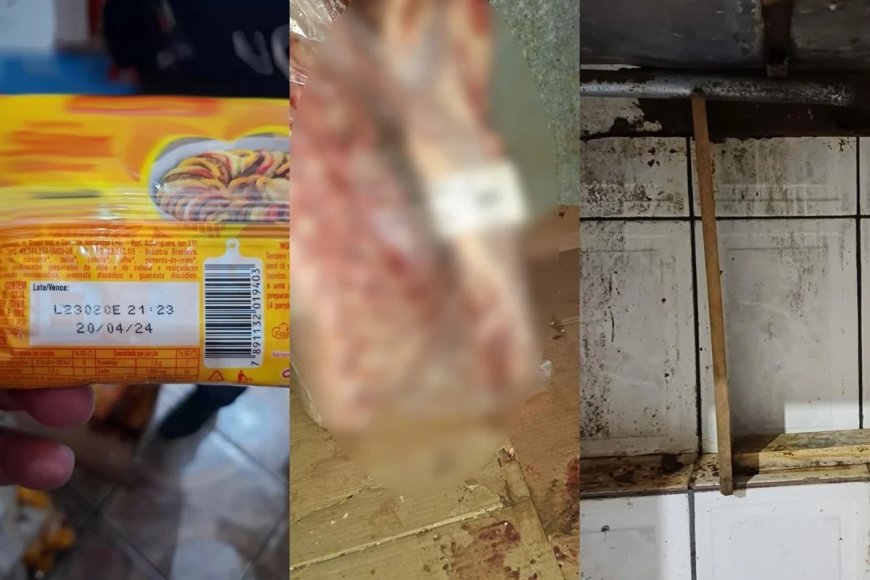 Força-Tarefa apreende 2,2 toneladas de comida podre e vencida há 4 anos em mercado após denuncia