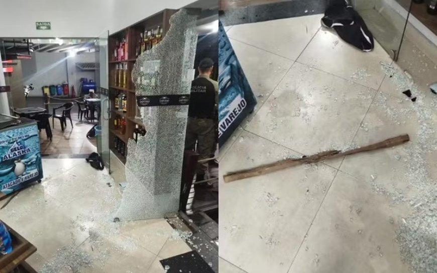 Policial é preso por destruir posto após se revoltar por frentista cobrar R$ 1 para calibrar pneu, diz polícia