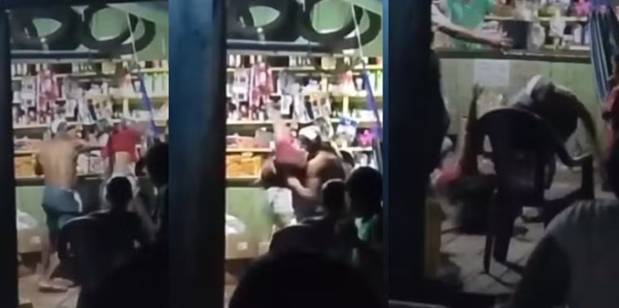 Mulher é espancada com socos, chutes e garrafada em bar